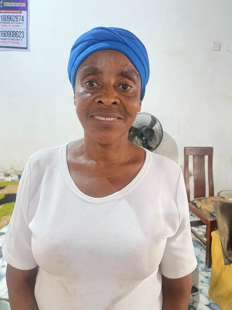 Sister G., who testified of healing from severe arm pain
